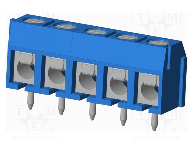 Connector: PCB terminal block; terminal; Plating: tinned; on PCBs