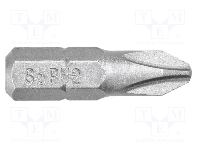 Screwdriver bit; Phillips; PH2; Overall len: 25mm; 20pcs.