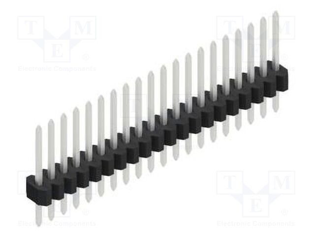 Connector: pin strips; pin header; male; PIN: 20; 1.27mm; THT; 1x20