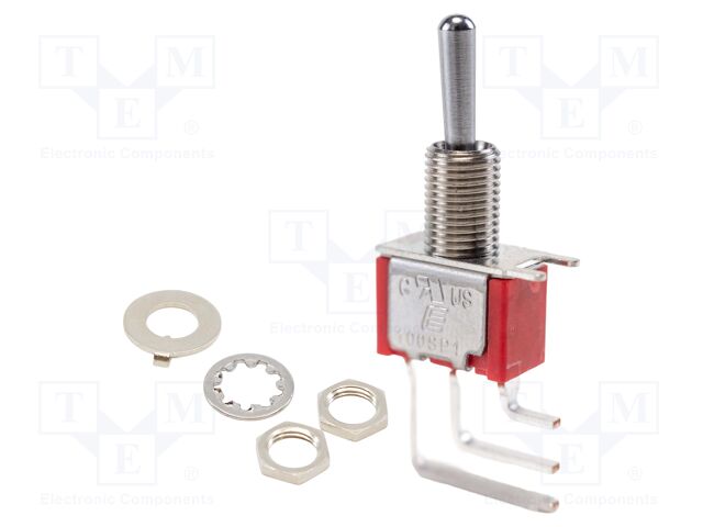Switch: toggle; Pos: 2; SPDT; ON-ON; 2A/250VAC; 5A/28VDC; -30÷85°C
