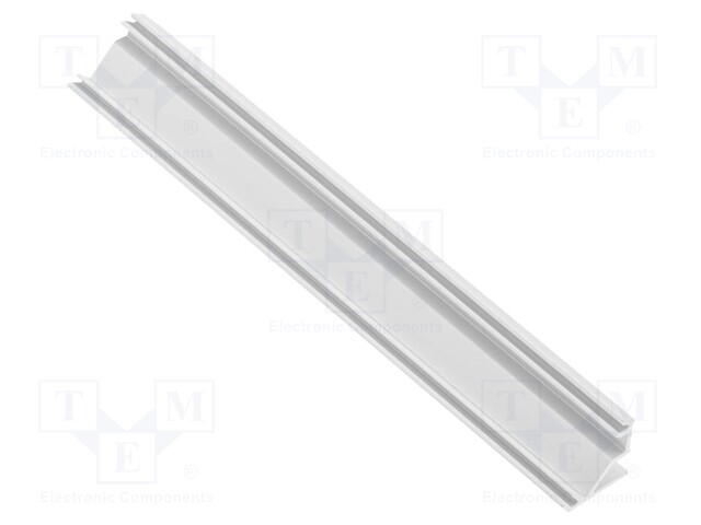 Profiles for LED modules; white; 1m; GALAX; aluminium; angular