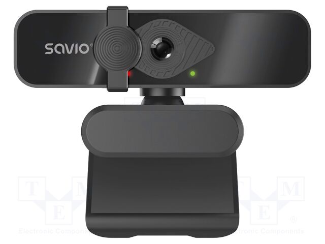 Webcam; black; USB A; 1.5m; clip