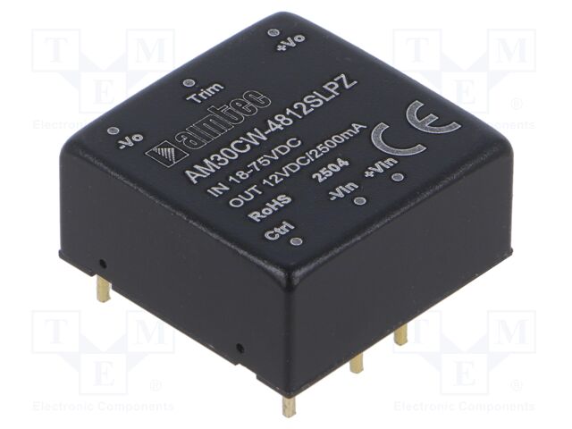 Converter: DC/DC; Protection: short circuit protection SCP