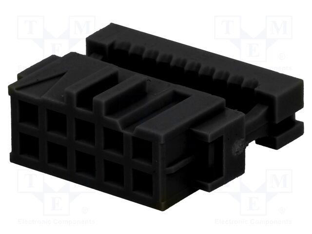 Plug; IDC; female; PIN: 10; for ribbon cable; 1.27mm; Layout: 2x5