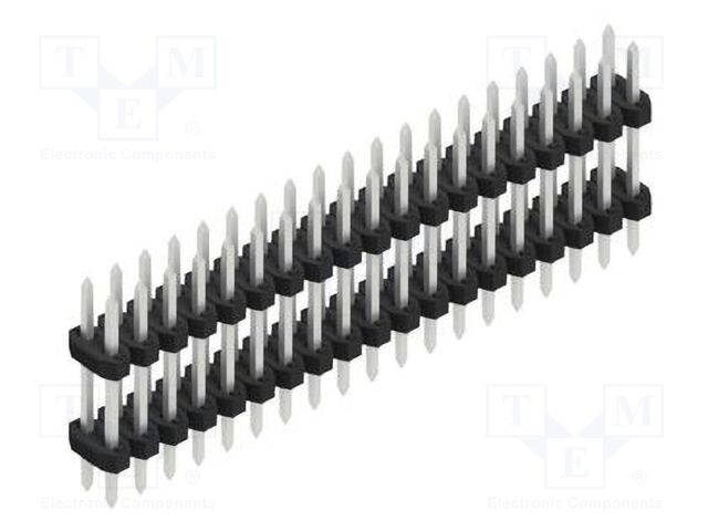Connector: pin strips; pin header; male; PIN: 38; 2mm; THT; 2x19