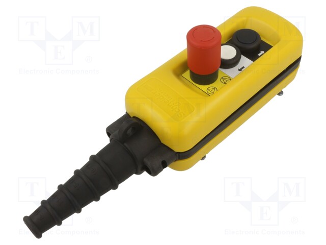 Control station; Harmony XAC; No.of butt: 3; mushroom,round; IP65