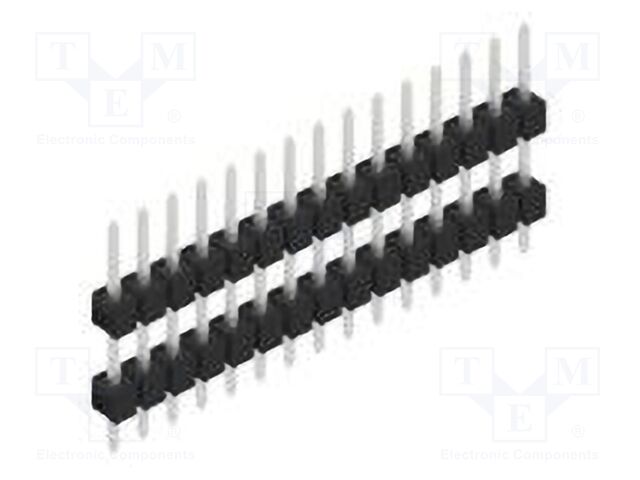 Connector: pin strips; pin header; male; PIN: 15; 2.54mm; THT; 1x15