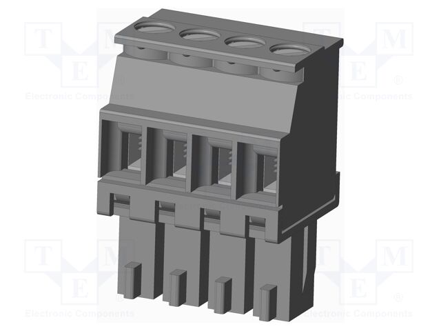 Connector: pluggable terminal block; plug; female; angled 90°