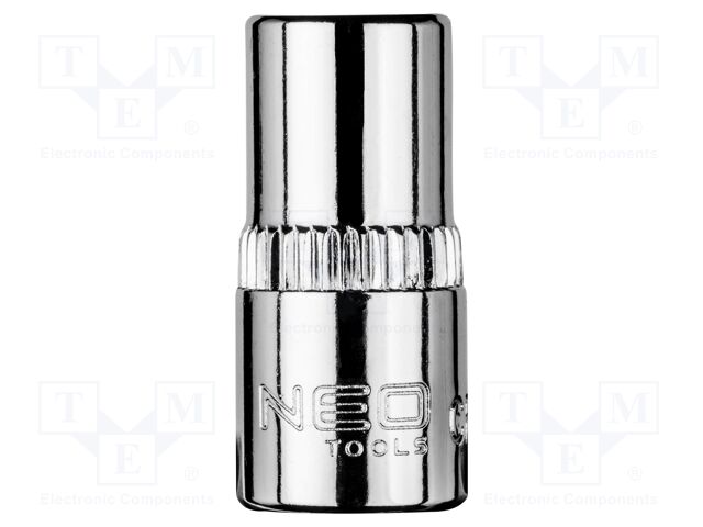 Socket; 6-angles,socket spanner; HEX 7mm; 1/4"