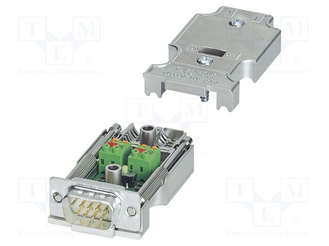 D-Sub; PIN: 9; Profibus; straight; spring clamp; for cable
