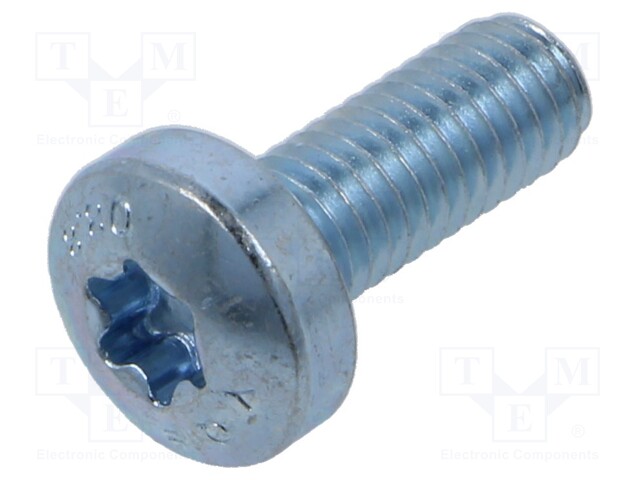 Screw; M6x16; 1; Head: cheese head; Torx®; TX30; steel; zinc