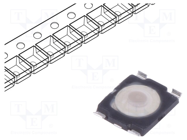 Microswitch TACT; SPST-NO; Pos: 2; 0.05A/32VDC; SMT; none; 3.4N