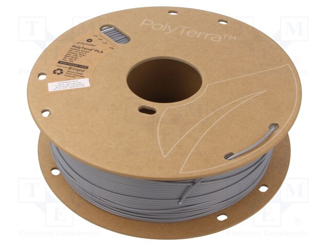 Filament: PLA; 1.75mm; fossil grey; 190÷230°C; 1kg; PolyTerra™