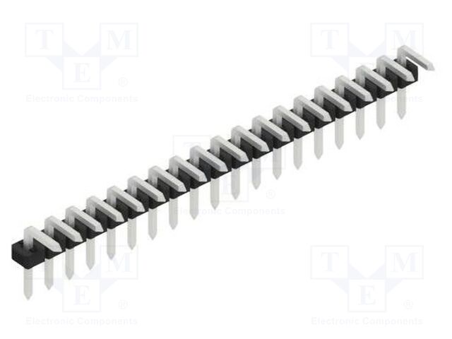 Connector: pin strips; pin header; male; PIN: 19; 2mm; THT; 1x19