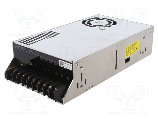 AC/DC Enclosed Power Supply (PSU), 254 to 373VDC, ITE, 1 Outputs, 350 W, 48 V, 7.32 A
