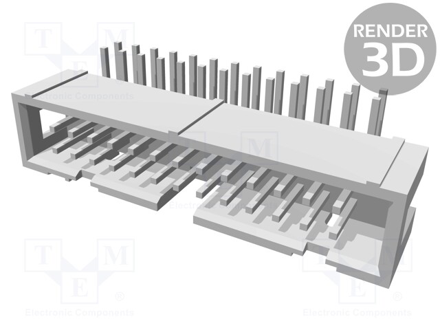 Socket; IDC; male; PIN: 26; angled 90°; THT; 2.54mm; Layout: 2x13