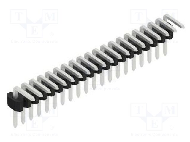Connector: pin strips; pin header; male; PIN: 20; 1.27mm; THT; 1x20