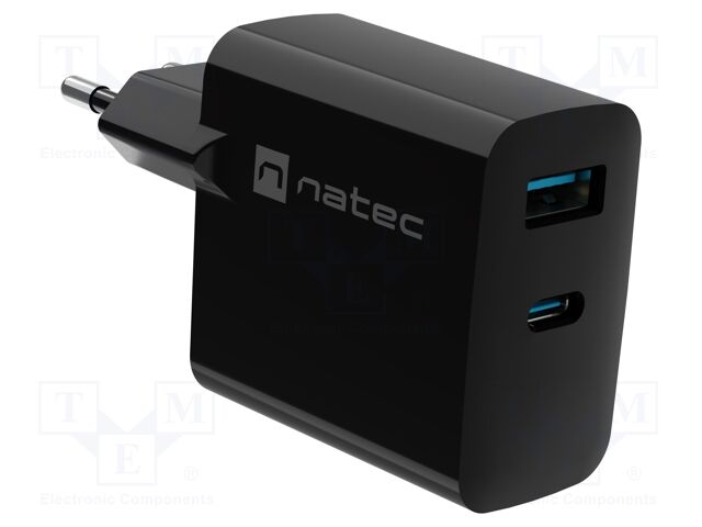 Power supply: switching; plug-in; 5÷20VDC; 3A; 45W; 90x51x29mm