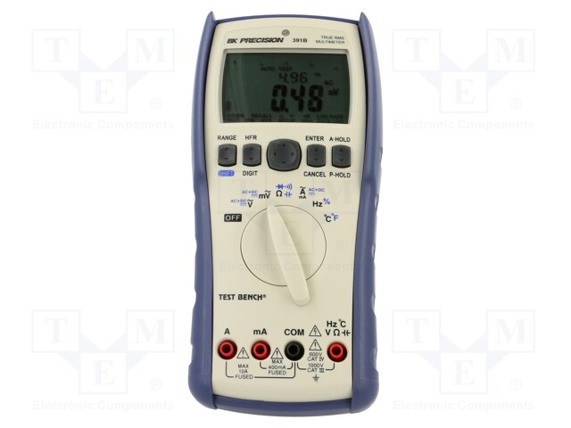 Digital multimeter; USB; LCD; (40000); 3x/s; Temp: -200÷1200°C
