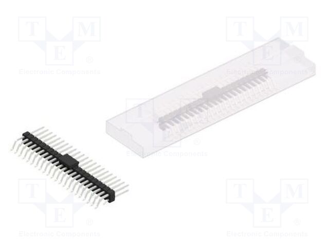 Connector: pin strips; pin header; male; PIN: 44; 2.54mm; SMT; 2x22