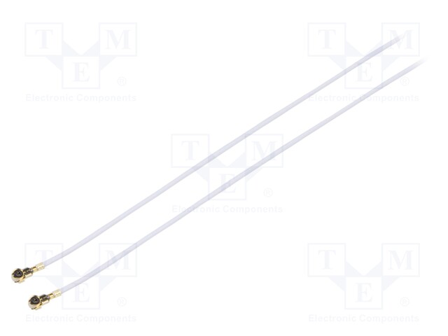 Cable: coaxial; U.FL,both sides; female; angled 90°; female; 0.4m