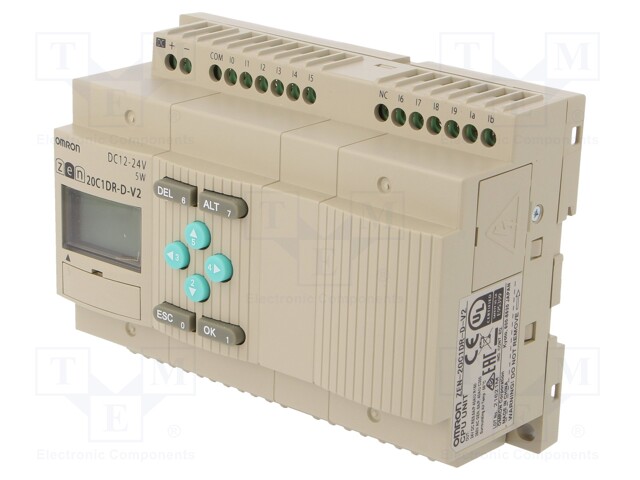 Programmable relay; IN: 12; OUT: 8; 24VDC; 24VAC