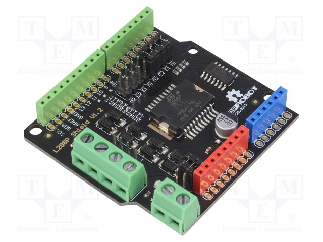 DC-motor driver; PWM,analog; Icont out per chan: 2A; Uin log: 5V