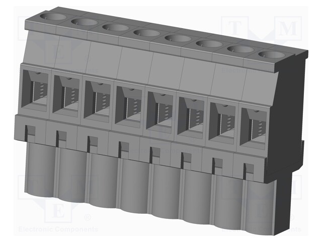 Connector: pluggable terminal block; plug; female; angled 90°