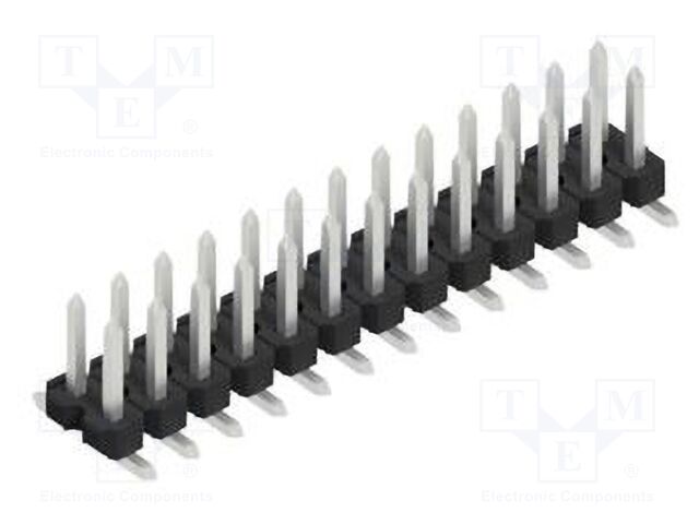 Connector: pin strips; pin header; male; PIN: 26; 2.54mm; SMT; 2x13