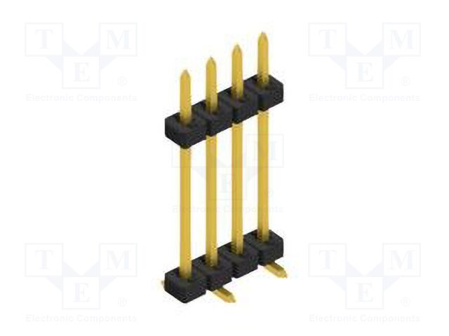 Connector: pin strips; pin header; male; PIN: 4; 2mm; SMT; 1x4; 100V