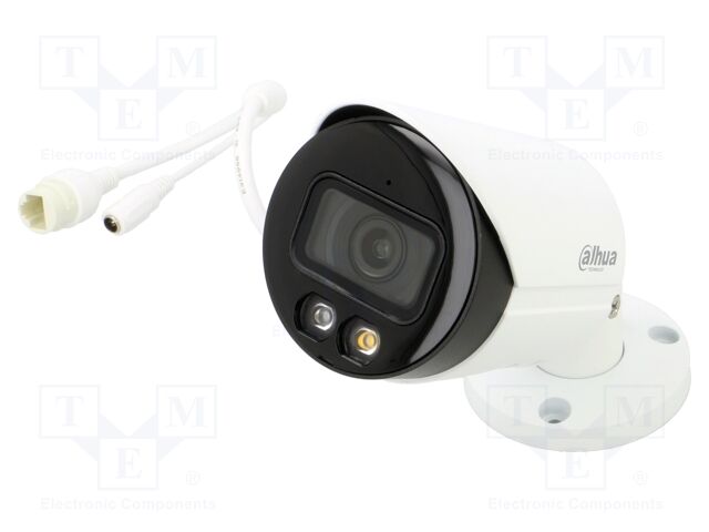Camera: CCTV IP; indoor,outside; Dim: 166.2x70x70mm; white-black