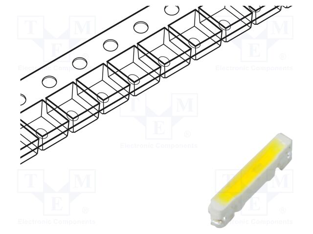 LED; blue; SMD; 3806; 200÷300mcd; 2.8÷3.6VDC; 3.8x1x0.6mm; 120°