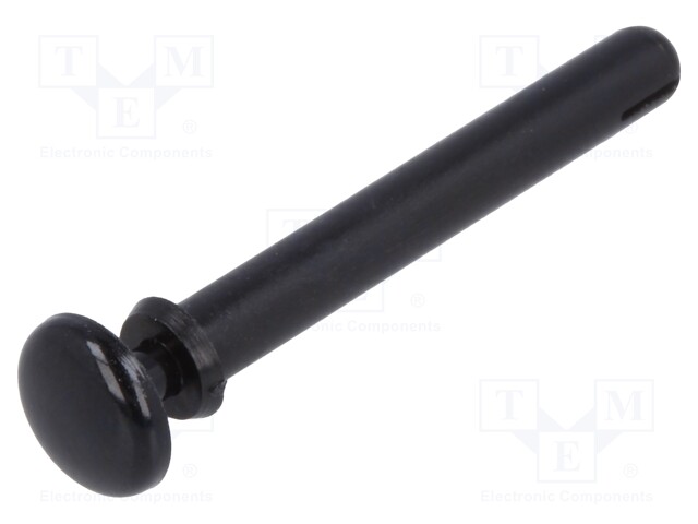 Fastener for fans and protections; Ømount.hole: 3.2mm; black