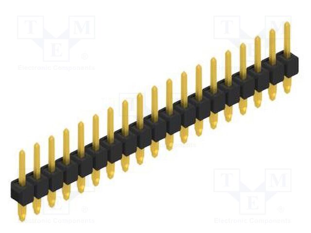 Connector: pin strips; pin header; male; PIN: 19; 2.54mm; THT; 1x19