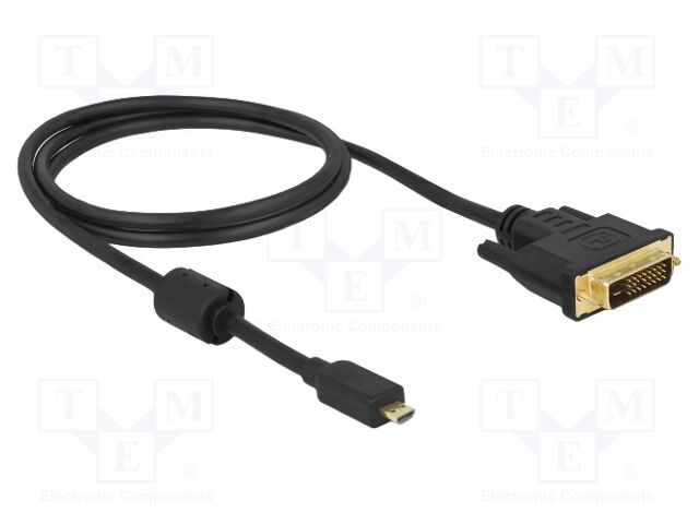 Cable; DVI-D (24+1) plug,micro HDMI plug; dual link,High Speed