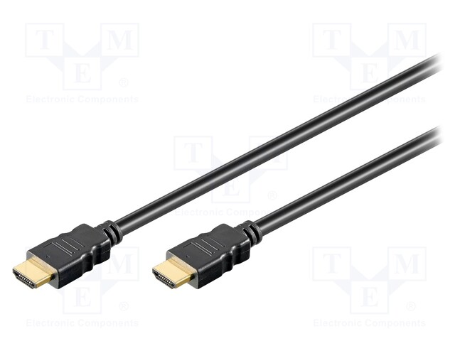 Cable; HDMI 1.4; HDMI plug,both sides; 10m; black