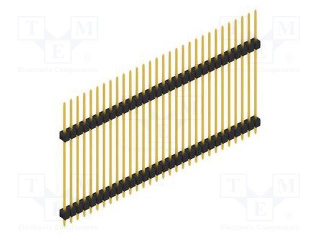 Connector: pin strips; pin header; male; PIN: 30; 2.54mm; THT; 1x30