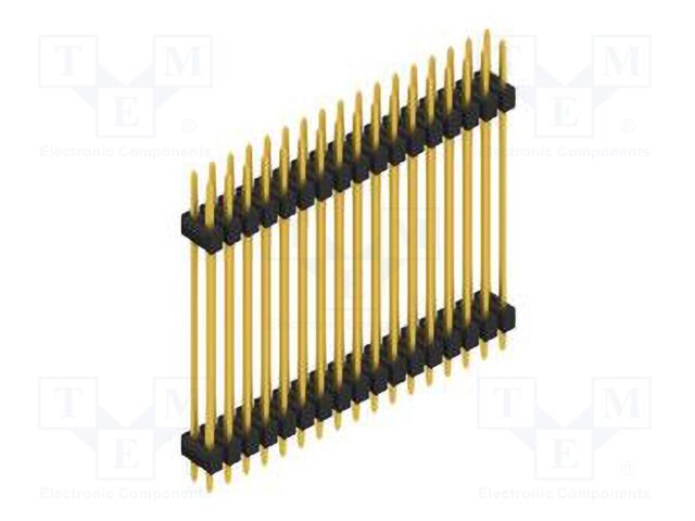 Connector: pin strips; pin header; male; PIN: 34; 2.54mm; THT; 2x17