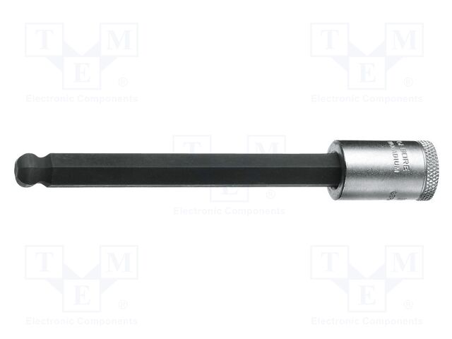 Socket; hex key,socket spanner; 6mm; 3/8"; Chrom-vanadium steel