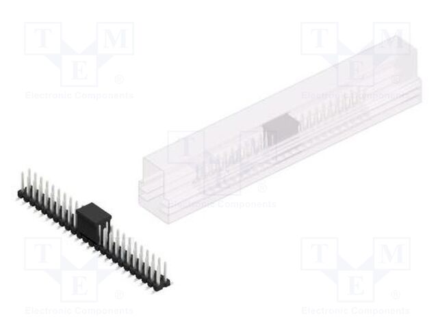 Connector: pin strips; pin header; male; PIN: 48; 2.54mm; SMT; 2x24