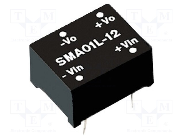 Converter: DC/DC; 1W; Uin: 10.8÷13.2V; 12VDC; Iout: 84mA; 1.7g; OUT: 1