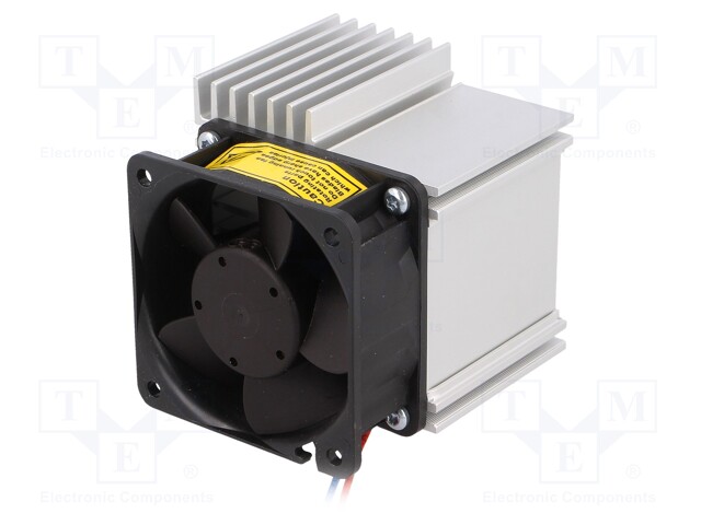 Heatsink: extruded; L: 50mm; W: 75.5mm; H: 65.8mm; aluminium; plain
