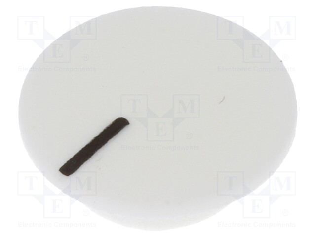 Cap; plastic; push-in; white; Application: K21