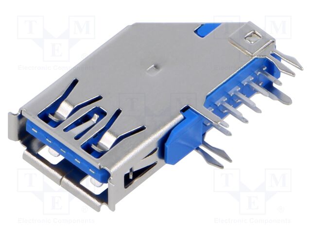 USB 3.0 F/A Upright RVS REC CH=1.25 15u'