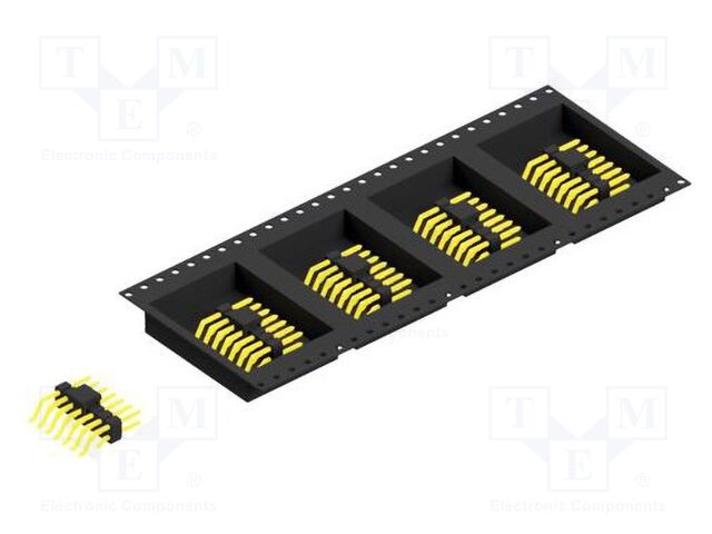 Connector: pin strips; pin header; male; PIN: 14; 2.54mm; SMT; 2x7