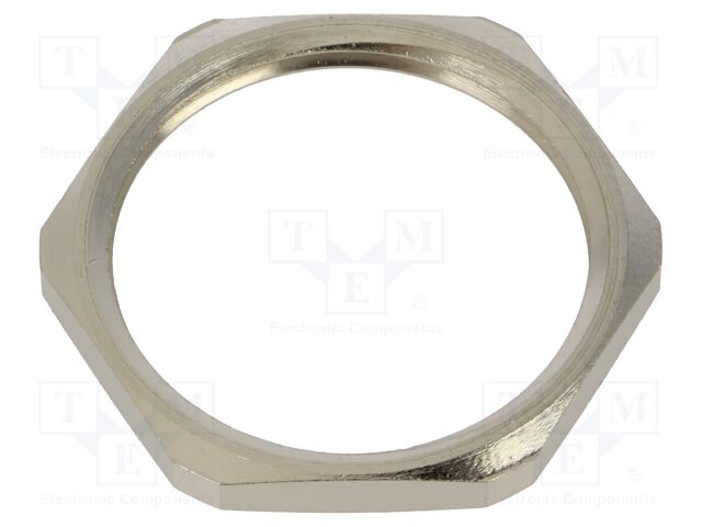 Nut; G1 1/4"; brass; Plating: nickel
