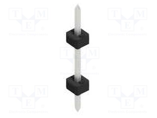 Connector: pin strips; pin header; male; PIN: 1; 2mm; THT; 1x1; 100V