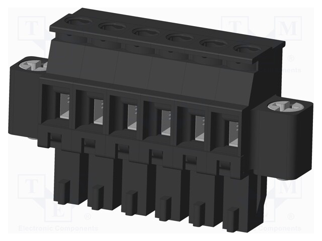Connector: pluggable terminal block; plug; female; angled 90°