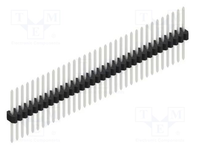 Connector: pin strips; pin header; male; PIN: 34; 1.27mm; THT; 1x34