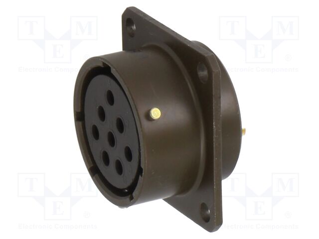 Connector: circular; socket; female; PT/451; 7.5A; 600V; PIN: 8